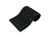 Teclado Emborrachado Durawell DW-105 Resistente à Água - preto