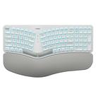 Teclado ergonômico sem fio Nulea RT05 Split com apoio para pulso