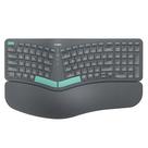 Teclado ergonômico sem fio Nulea Split com apoio para pulso