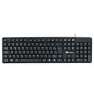 Teclado escritório com fio mn8236 107 teclas preto 1.5m monocron