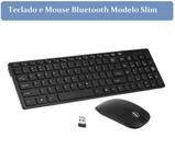 Teclado Fino Com Mouse Sem Fio Usb Wireless Bluetooth - FY