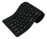 Teclado Flexível De Silicone Usb Dobrável Notebook Pc Tablet