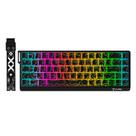 Teclado Gamer 65% RGB Arkan Night Iluminado para Jogos Preto ANSI X68 HE Clanm