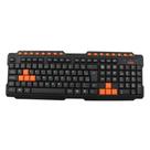 Teclado Gamer Action USB ABNT2 OEX Game TC200 Preto Laranja