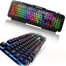 Teclado Gamer Bk-g200 Led Com Fio Acabamento Em Metal Exbom