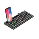 Teclado Gamer Centauri Mini, 67 Teclas Membrana, Iluminação RGB, Anti-Ghosting, ABNT2, Preto, TGCT, ELG