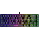 Teclado Gamer Fortrek Fearless ABNT2 AntiGhosting 19 Teclas Membrana Prata Silenciosa Iluminação Rainbow USB