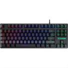 Teclado Gamer Fortrek Fearless ABNT2 AntiGhosting 19 Teclas Membrana Prata Silenciosa Iluminação Rainbow USB
