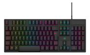 Teclado Gamer Gte1000 Rainbow Com Fio Preto Dazz Preto Português Brasil