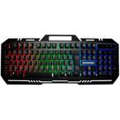 Teclado Gamer K-Mex Fusion Color KMM712 com Iluminação LED em 3 Cores, Layout ABNT2 e Conexão USB Durabilidade Teclado Gamer K-Mex Fusion Color KMM712 com Iluminação LED em 3 Cores, Layout ABNT2 e Conexão USB Durabilidade