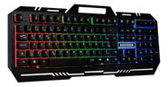 Teclado Gamer K-mex Km-m712 Usb Fusion 3 Cores Em Led