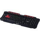 Teclado Gamer KG-10BK Multimídia USB Preto e vermelho C3Tech