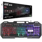 Teclado Gamer Led RGB Usb 2.0 ABNT2 Preto KG-40 C3Tech