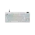 Teclado Gamer Logitech G PRO X TKL RAPID, Switches Magnético-analógicos, Modo Rapid Trigger, Layout US, Branco - 920-013132