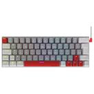 Teclado Gamer Mecanico 60% PCYES Kuromori White Ghost Switch Red
