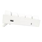 Teclado gamer mecânico compacto Lakshmi Lunar White ABNT2 Switch MK2 DIY BLUE,
