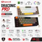Teclado Gamer Mecânico Draconic Pro 60 RGB Bluetooth Switch Marrom