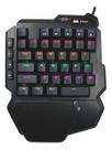 Teclado Gamer Mecânico One Hand Chroma Switch Azul Kp2053 - Knup