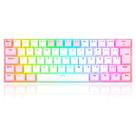 Teclado Gamer Mecânico Redragon Draconic Pro Branco/rosa Rgb