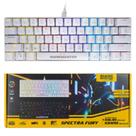 Teclado gamer mecânico spectra fury white kbw8rgb