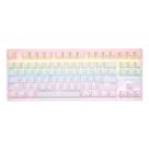 Teclado gamer mecanico wolf tc605 pink usb 48.7908 oex