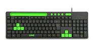 Teclado gamer multilaser preto/verde - c/ suporte p/ smartphones