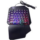 Teclado Gamer P/ Celular Single Handed Uma Mão Semi-mecânico Rgb Usb