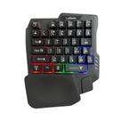 Teclado Gamer Para Uma Mão Lehmox LEY-2117 7 Cores USB Teclas Flutuantes - LEY-2117