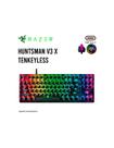 Teclado Gamer Razer Huntsman V3 X Tenkeyless RGB Switch Box Optical Black Padrão Espanhol