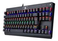Teclado Gamer Redragon Dark Avenger Rainbow Switch Marrom