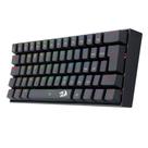 Teclado Gamer Redragon Mecanico Dragonborn Rgb Preto Switch Azul 60%