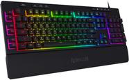Teclado Gamer Redragon Shiva K512 Rgb Switch Membrana Branco Idioma:Inglês USCor de teclado:Preto