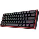 Teclado Gamer Sem Fio Redragon Fizz Pro K616-RGB USB - Preto (Ingles)