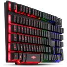 Teclado Gamer Semi Mecânico Multimídia Led Rgb Antighosting Usb para Pc