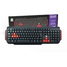 Teclado Gamer Usb 5+ Nemesis Start 2.0 Preto e Vermelho
