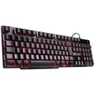 Teclado Gamer VX GAMING HYDRA Com Led Vermelho Semi Mecânico