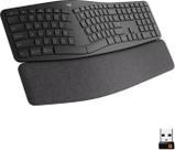 Teclado Gaming Wireless Scissor Logitech ERGO K860 para Windows e M@c com Palm Rest - preto-920-009166