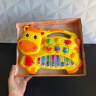 Teclado infantil musical com som de animais para bebê criança a pilha de plástico de brinquedo