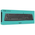 Teclado Logitech K120 Com Fio Usb Preto Abnt2 920-004423