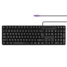 Teclado M MC Saite PS2 com fio 104 teclas à prova d'água preto