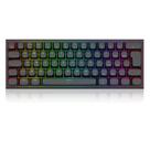 Teclado magnetico gamer fidd rgb 8k hz switch pink redragon k683-rgb pt preto
