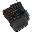 Teclado Mão Usb Rgb Led Multimídia Gamer