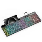 Teclado MARVO WK712, impressão grande, retroiluminado, 7 cores, USB, com fio