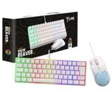 Teclado Mecânico 60 Abnt2 Switch Red Mouse 6 Botões Clanm Branco