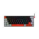 Teclado Mecânico 60% Pcyes Kuromori Black Vulcan Switch Blue PTKM60BL