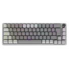 Teclado Mecânico 65% Pcyes Mecka White Ghost - Switch Red - Led Rainbow - Tpmkwgrd