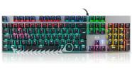 Teclado Mecânico Adamantium Ak2001m Shuriken Led Abnt2 Prata