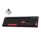 Teclado Mecânico com Fio LEMOKEY X3 Switch Marrom LED Vermelho