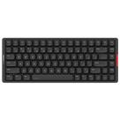 Teclado mecânico de baixo perfil IQUNIX MQ80 para trabalho e jogos, três modos, sem fio, CNC, alumínio CNC, trocável a quente, RGB, retroiluminado, bateria de longa duração, suporte VIA (preto)