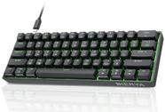 Teclado mecânico DIERYA DK61se 61 teclas com interruptores azuis